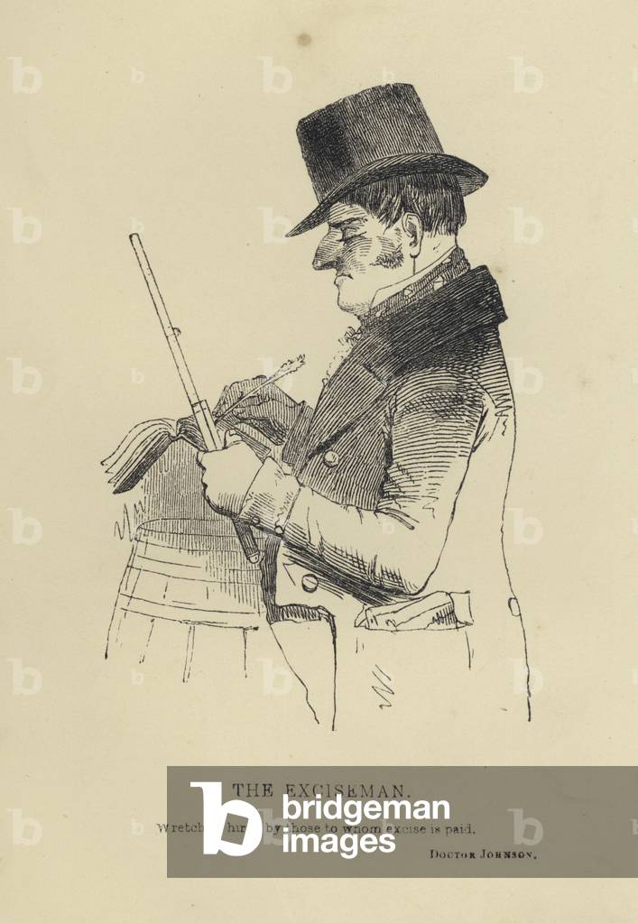 Kenny Meadows: The Exciseman (engraving)