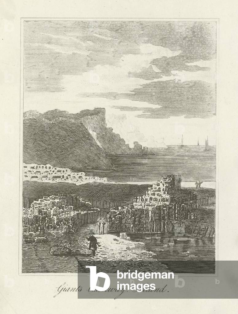 Giants Causeway Ireland (engraving)