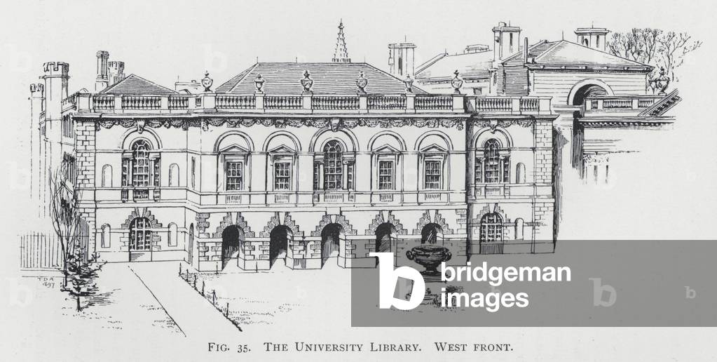 The University Library, West front (engraving)