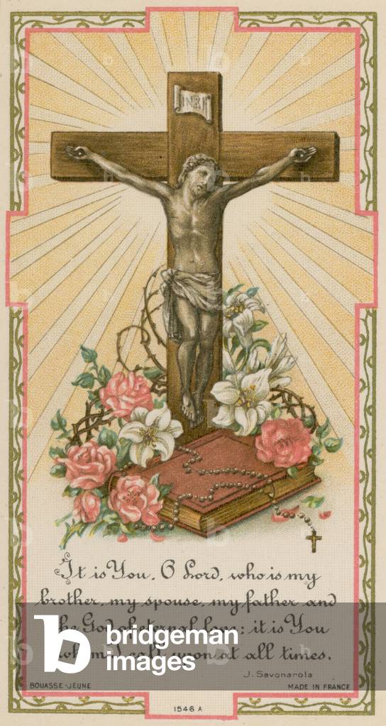 It is You, O Lord, who is my brother, my spouse, my father and the God of eternal love; it is You whom I call upon at all times (chromolitho)