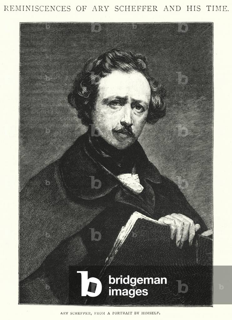 Ary Scheffer, from a Portrait by Himself (engraving)