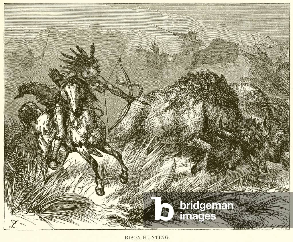 Bison-Hunting (engraving)