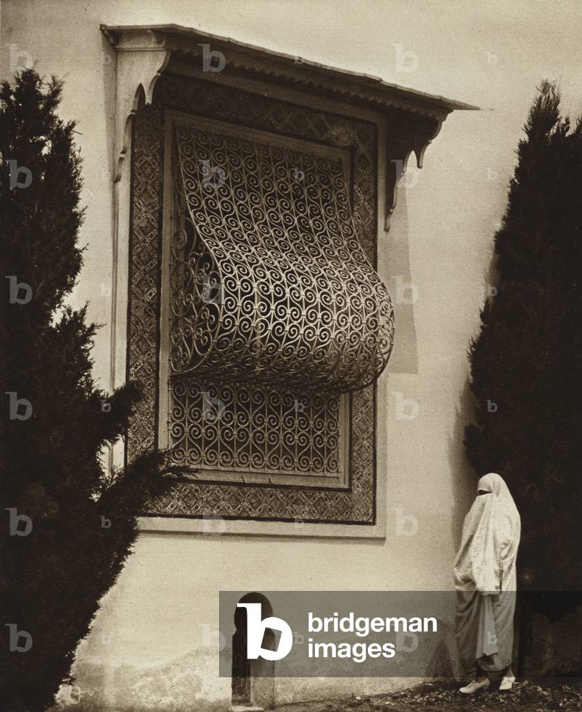 Sidi-Bou-Said, Harem window (b/w photo)