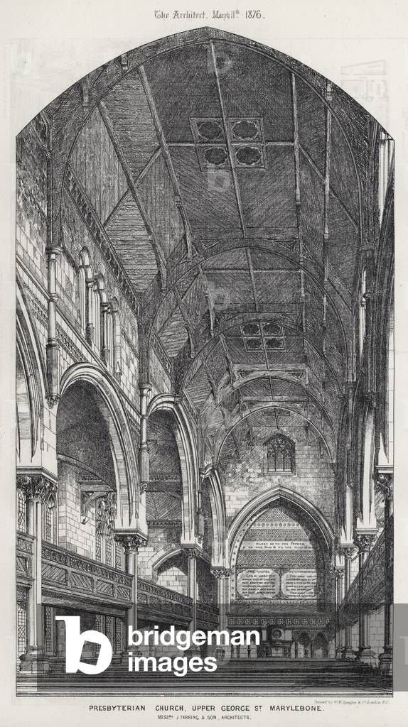 Presbyterian Church, Upper George Street, Marylebone (engraving)
