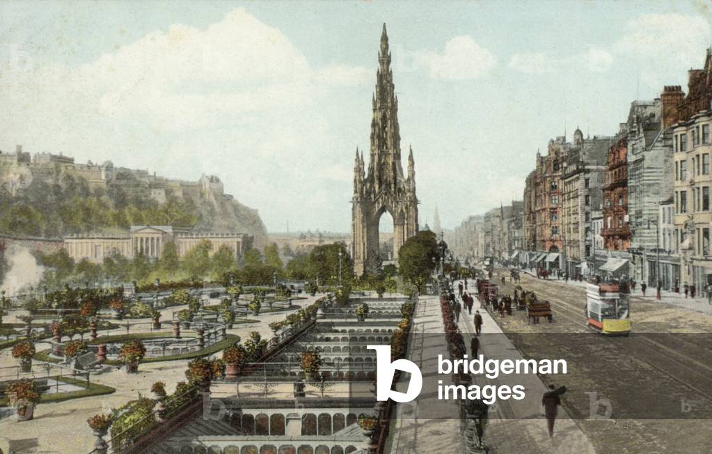 Scott Monument, Princes Street Gardens, Edinburgh, Scotland. (photo)
