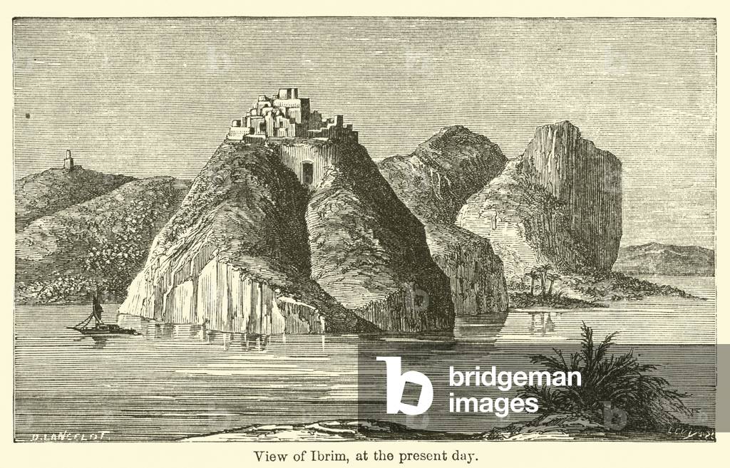 View of Ibrim, at the present day (engraving)