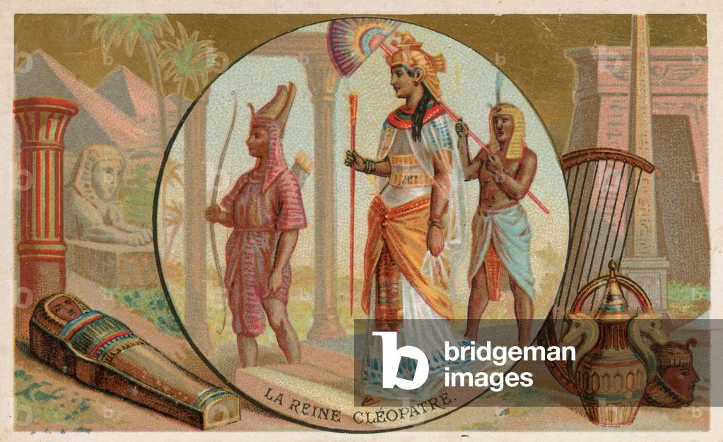 Cleopatra, Queen of Egypt (chromolitho)