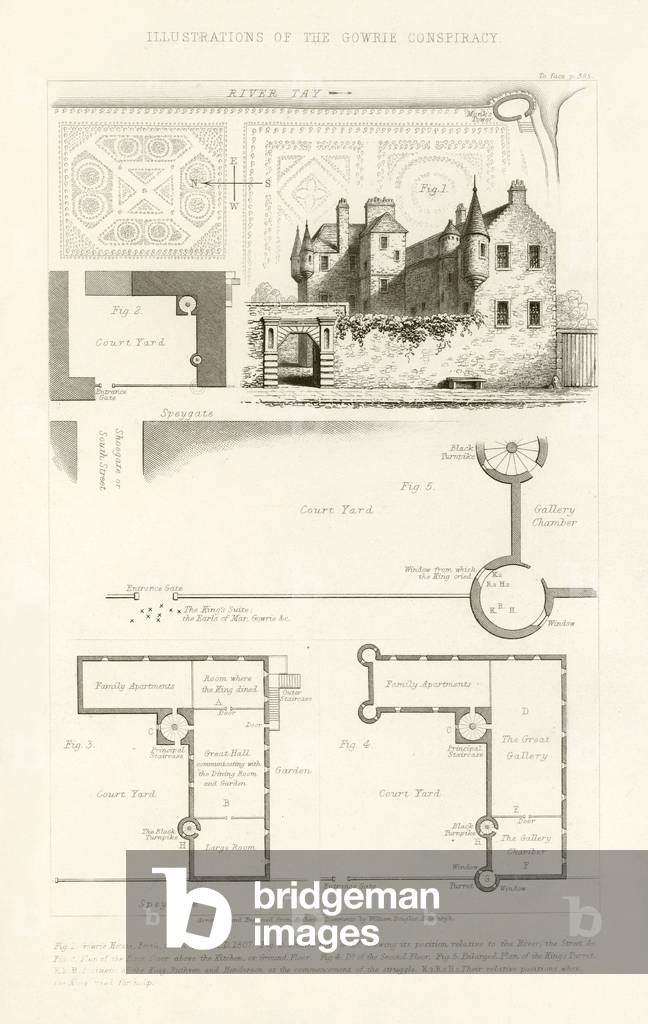 Illustration of the Gowrie Conspiracy (engraving)