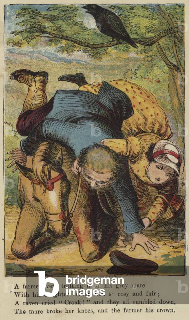 A farmer went trotting upon his gray mare (colour litho)