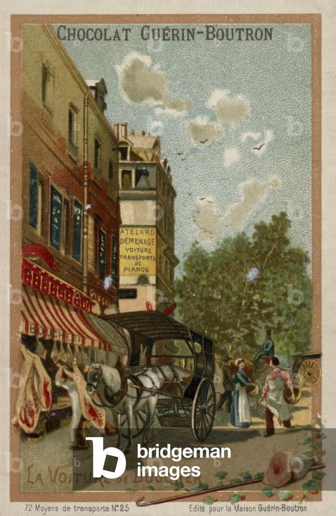 Butcher's wagon (chromolitho)