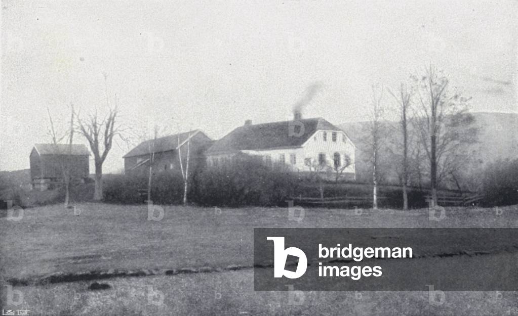 The Ibsen Home, near Skien, Norway, where the Dramatist was reared (b/w photo)