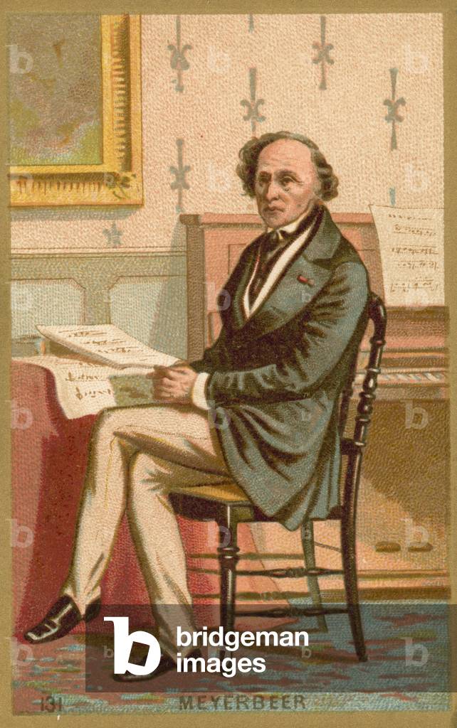 Giacomo Meyerbeer, German composer (chromolitho)