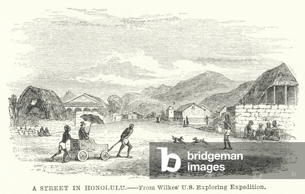 A Street in Honolulu (engraving)