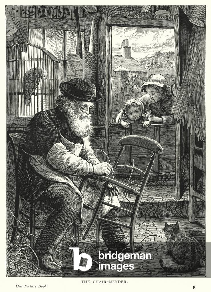 The chair-mender (engraving)