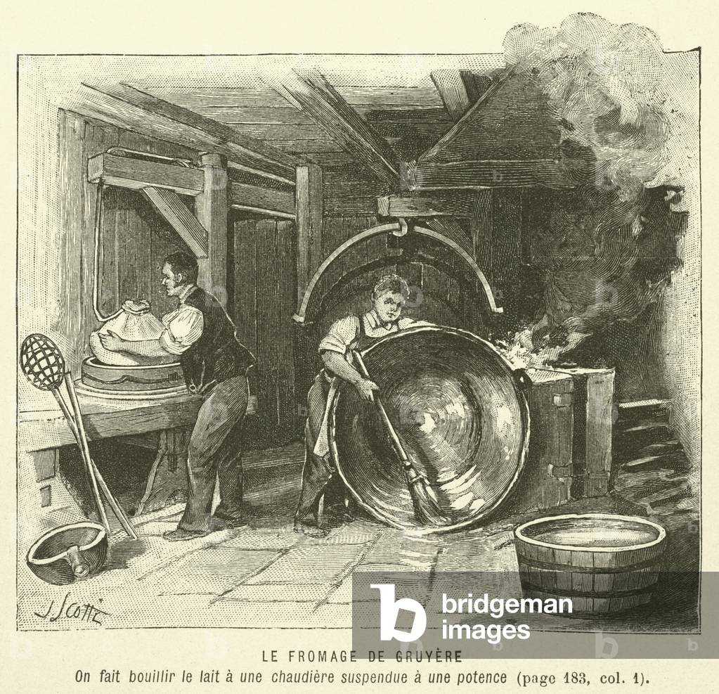Le Fromage De Gruyere (engraving)