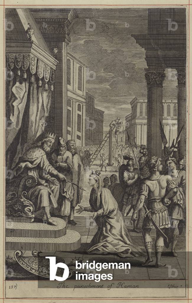 The punishment of Haman (engraving)