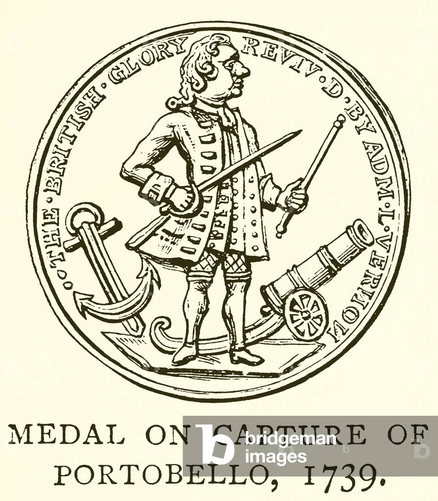 Medal on Captured of Portobello, 1739 (engraving)