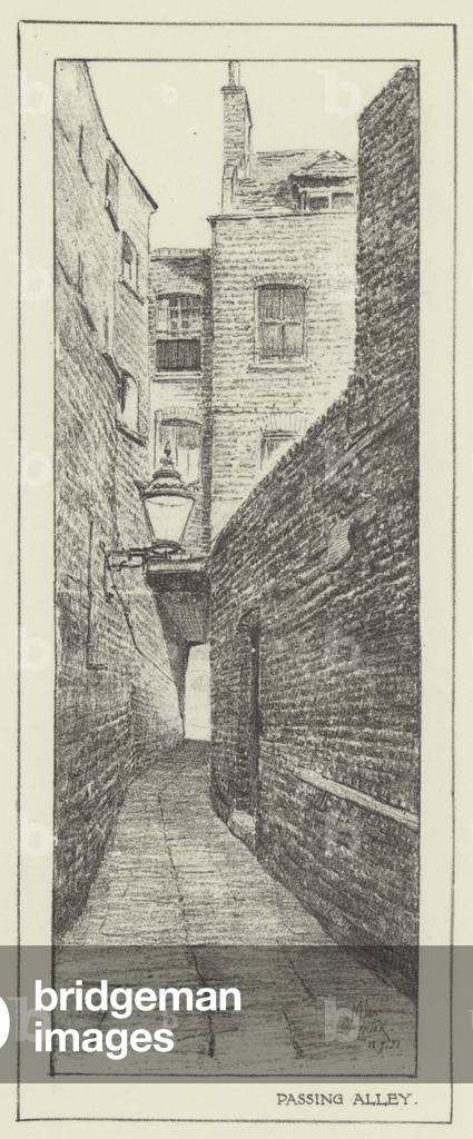 Passing Alley (litho)