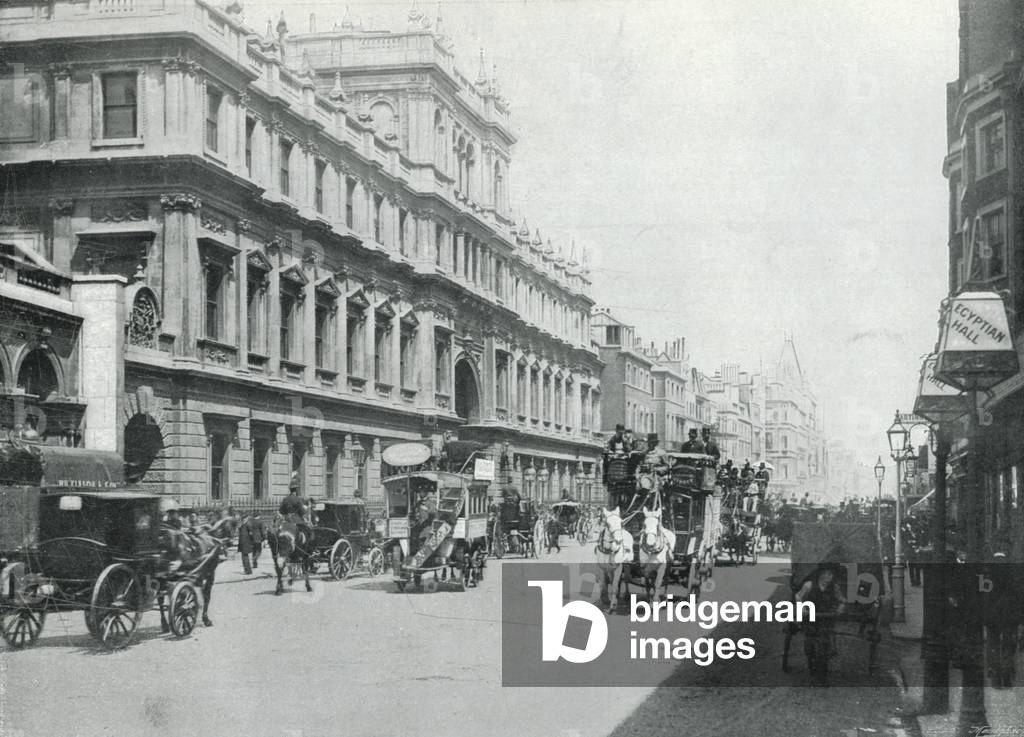 Piccadilly, Burlington House (b/w photo)