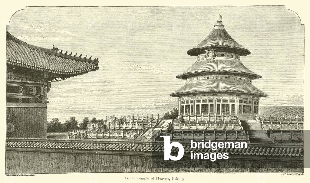 Great Temple of Heaven, Peking (engraving)