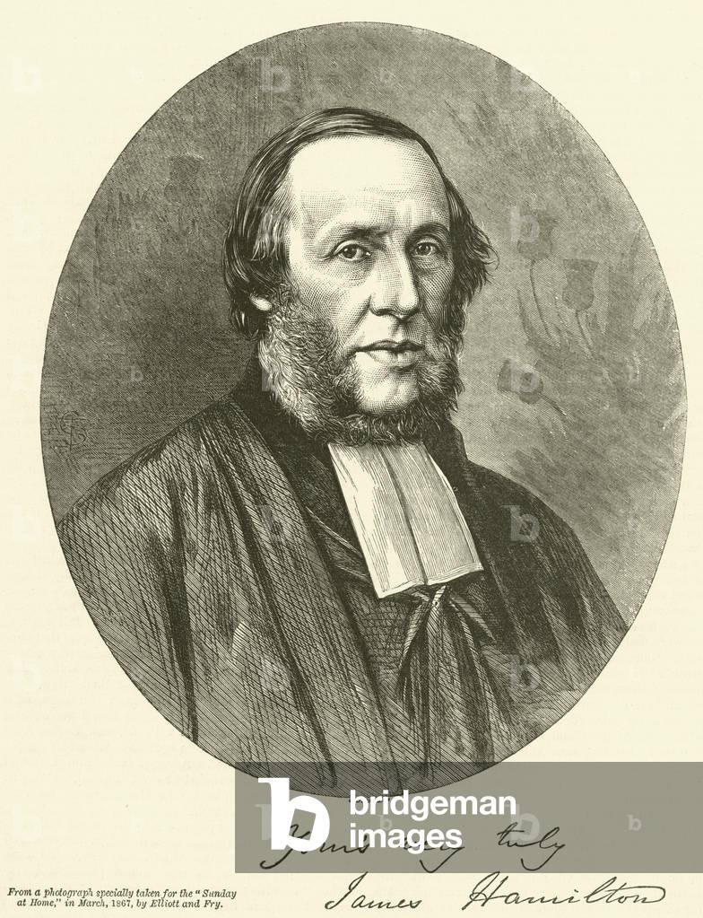 The Reverend James Hamilton, DD, FLS (engraving)