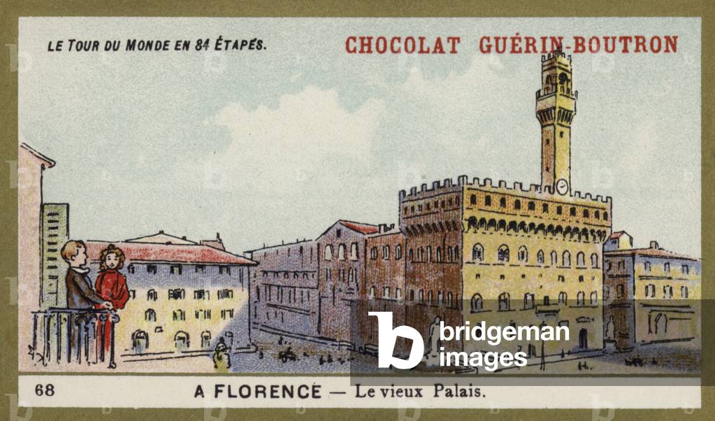 The Uffizi, Florence (chromolitho)