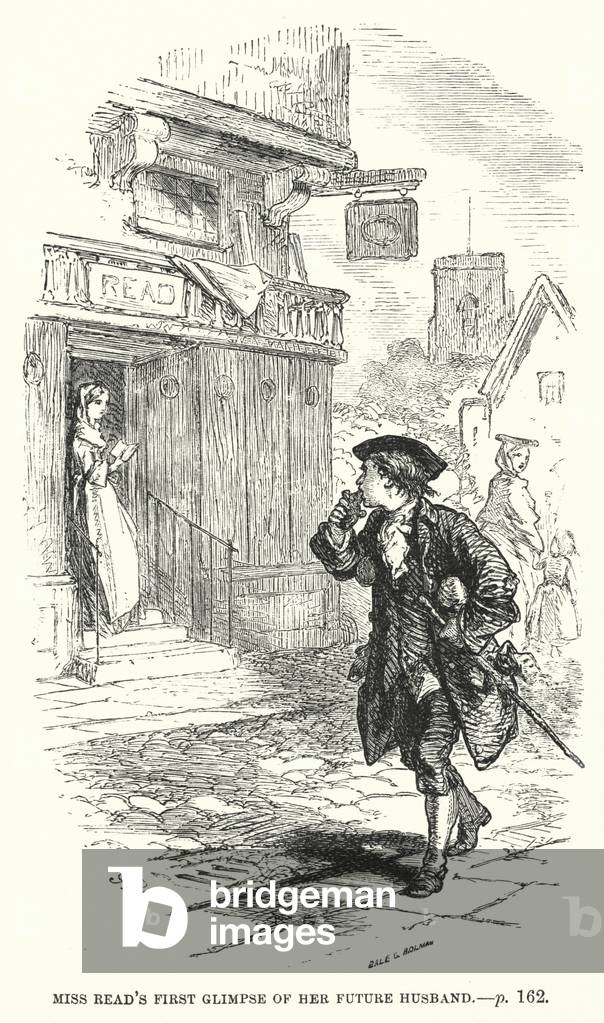 Episode in the life of the young Benjamin Franklin (engraving)
