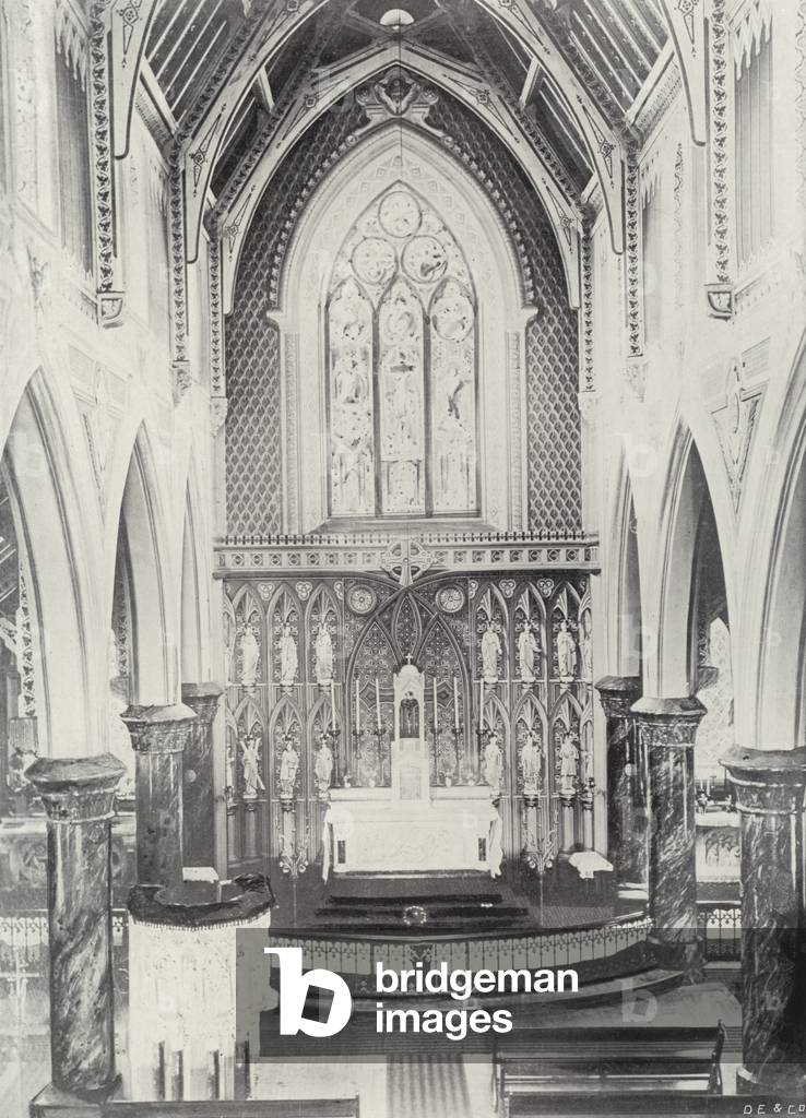 Interior of St Augustine's Church, Port Elizabeth (b/w photo)