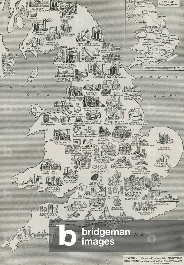 The grouping of British industries (litho)