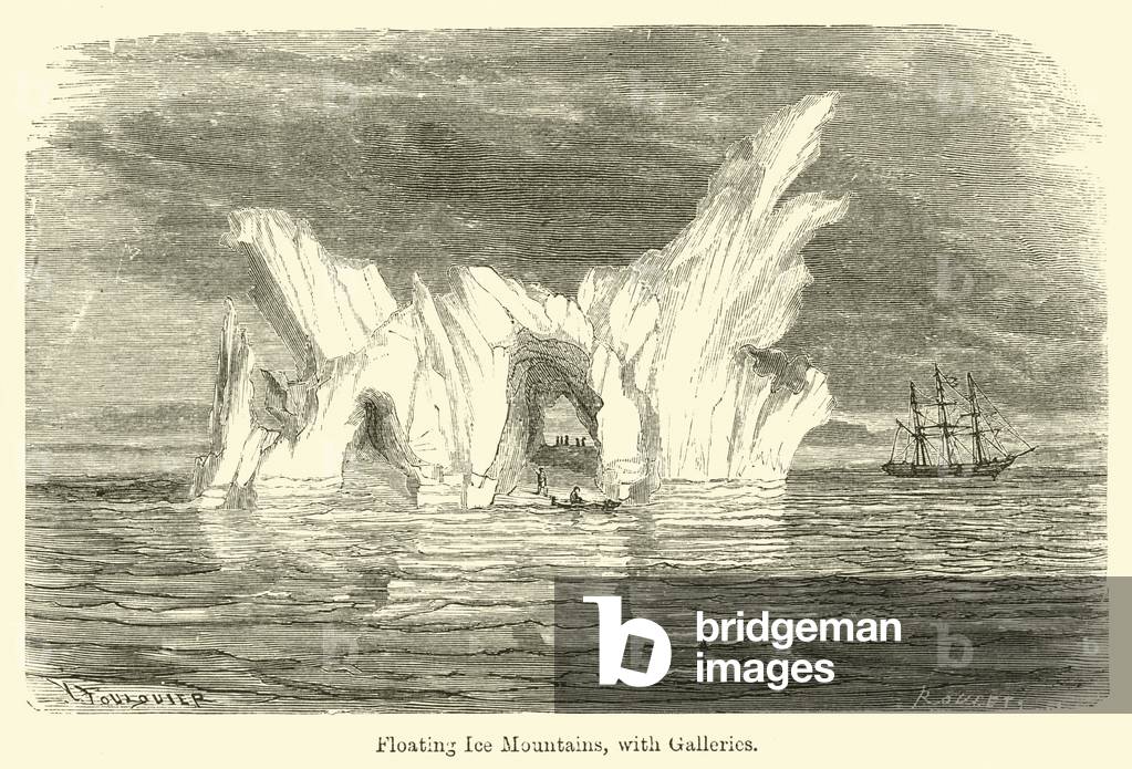 Floating Ice Mountains, with Galleries (engraving)