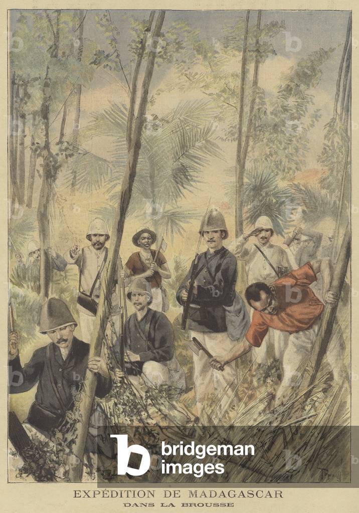 The French expedition to Madagascar (colour litho)