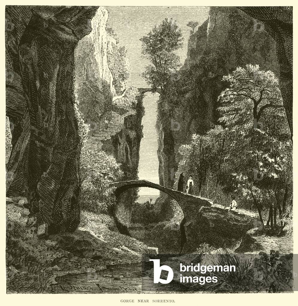 Gorge near Sorrento (engraving)