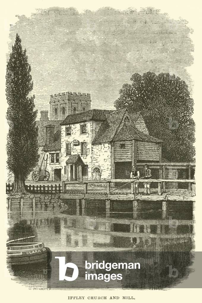 Iffley Church and Mill (engraving)