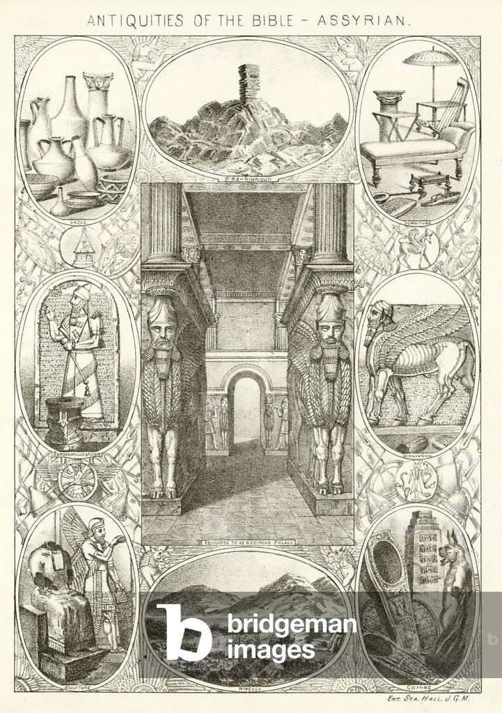 Antiquities of the Bible - Assyrian (engraving)