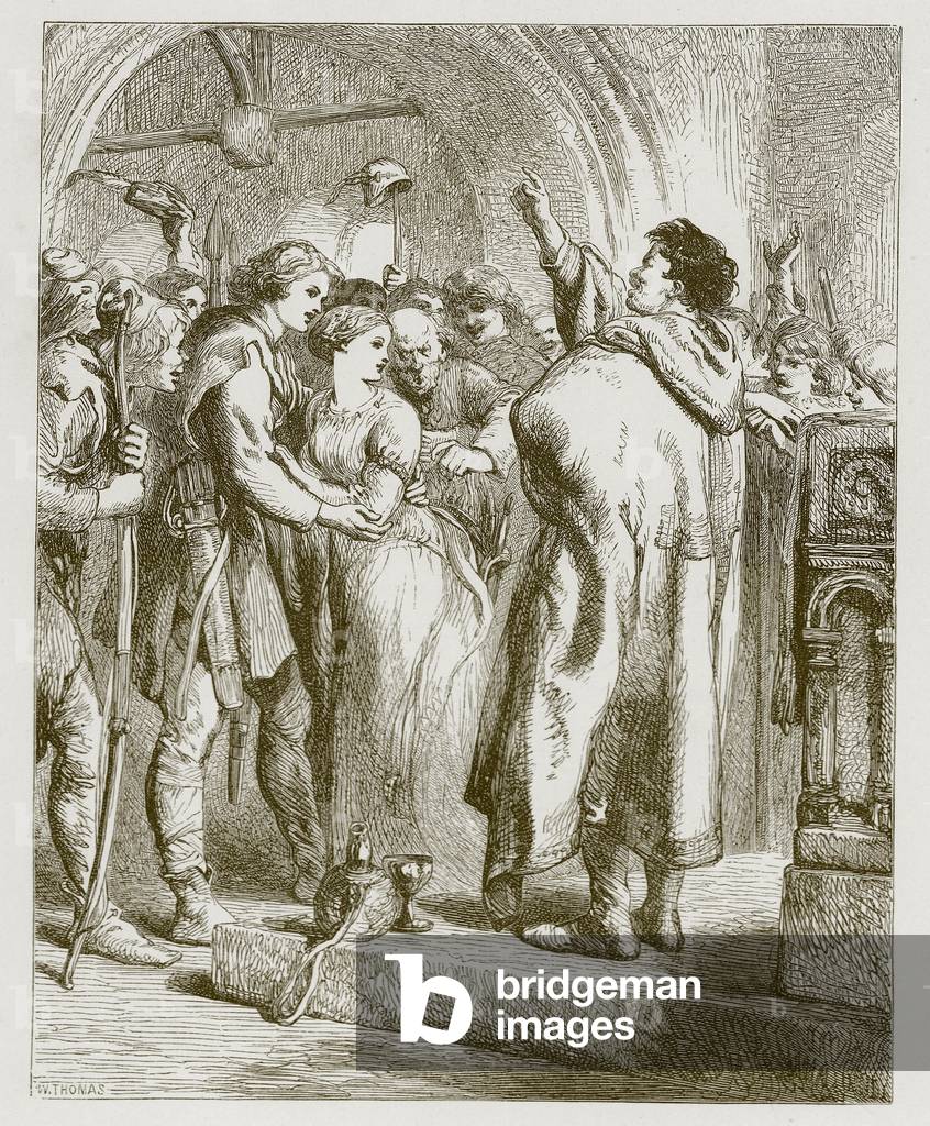 Robin Hood and Alin a Dale (engraving)