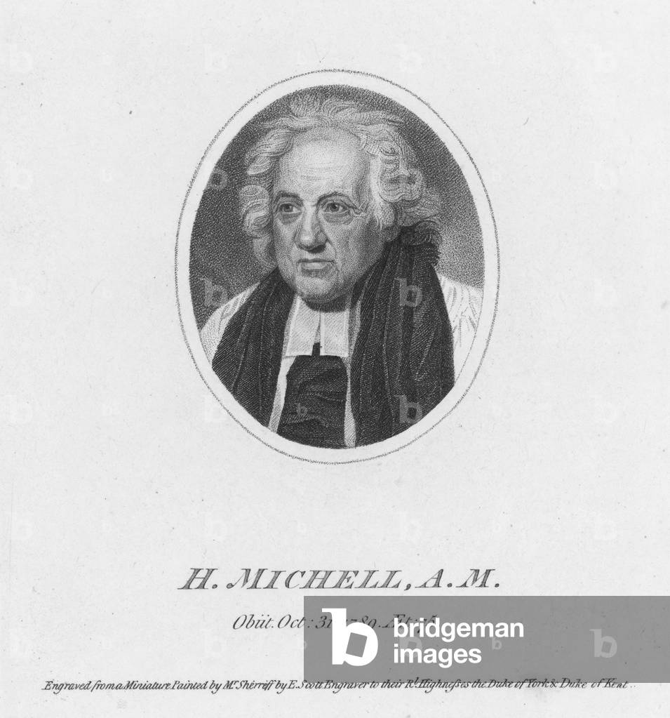 The Reverend Henry Michell, English clergyman and writer (engraving)
