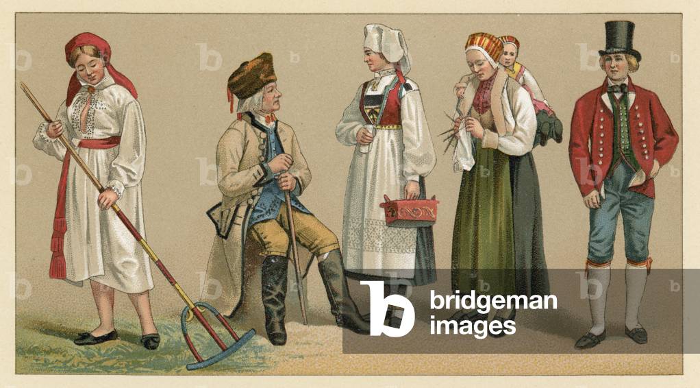 "Svezia Costume", 20th Secolo di French School