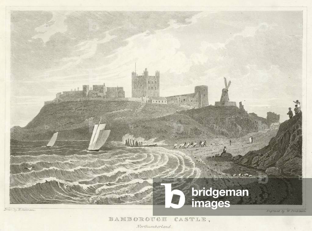 Bamborough Castle, Northumberland (engraving)