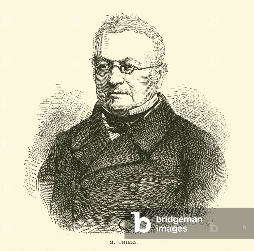 M Thiers, September 1870 (engraving)