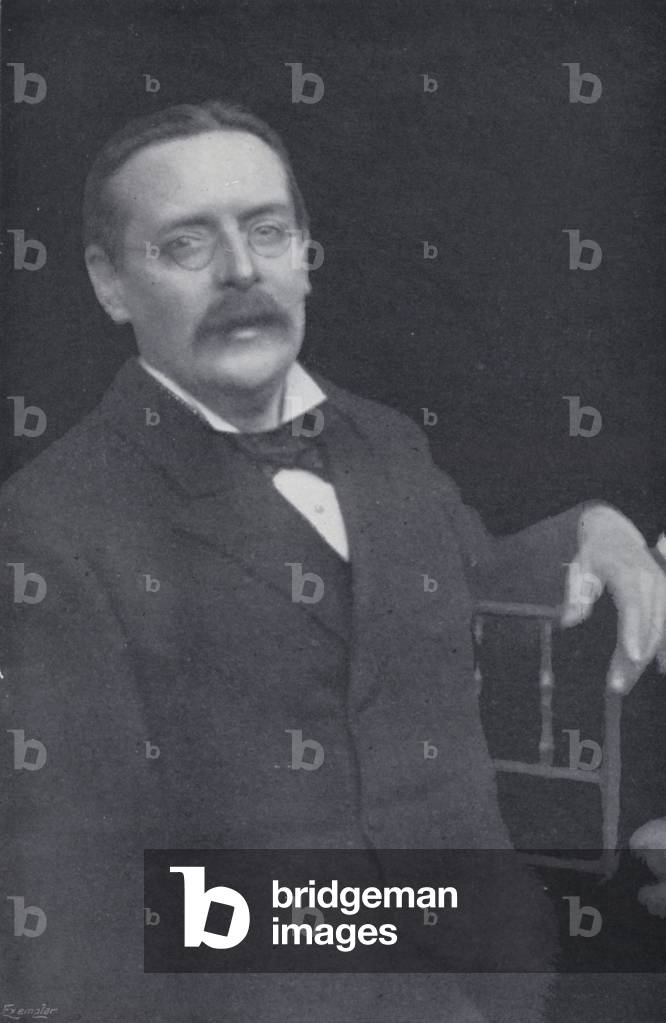 Edmund Gosse (b/w photo)