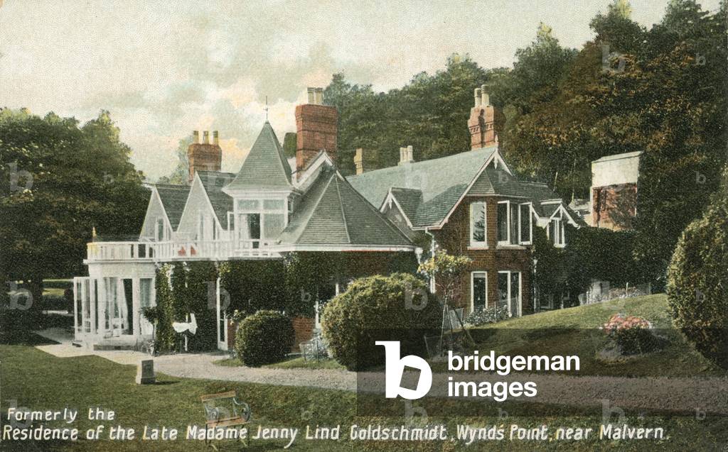 Wynds Point, Herefordshire, former home of Swedish opera singer Jenny Lind (colour photo)