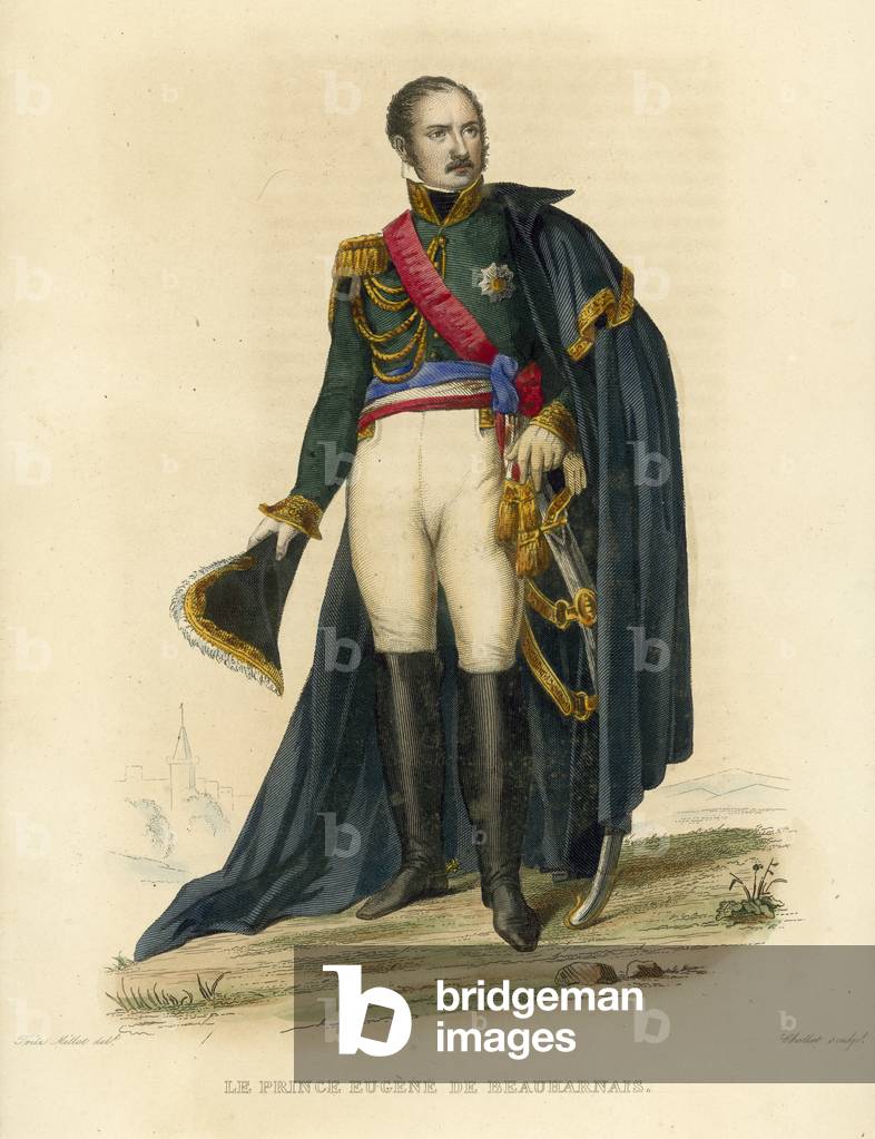 Le Prince Eugene de Beauharnais (coloured engraving)