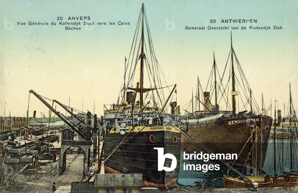 Port of Antwerp, Belgium (colour photo)