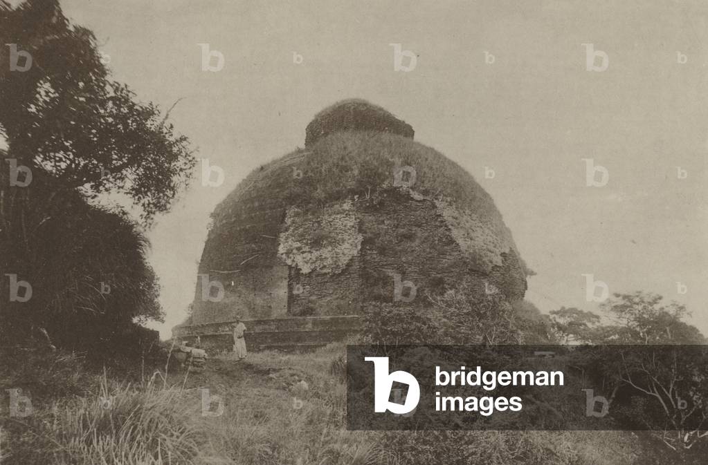 Ruined Cities of Ceylon: Maha Seya Dagaba (b/w photo)