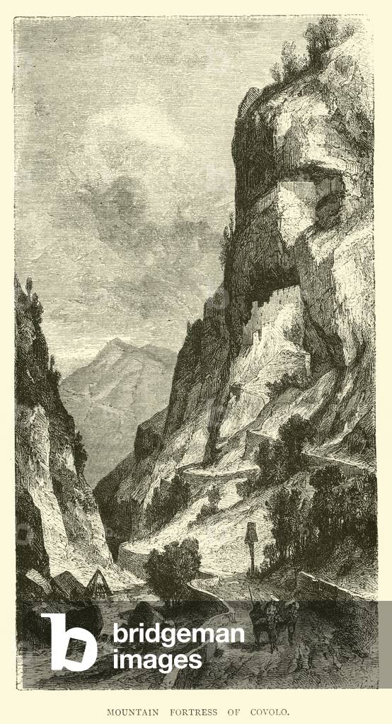 Mountain Fortress of Covolo (engraving)