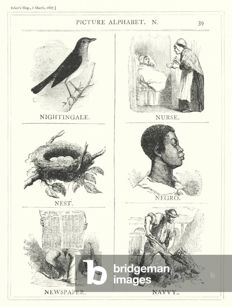 Picture Alphabet, N (engraving)