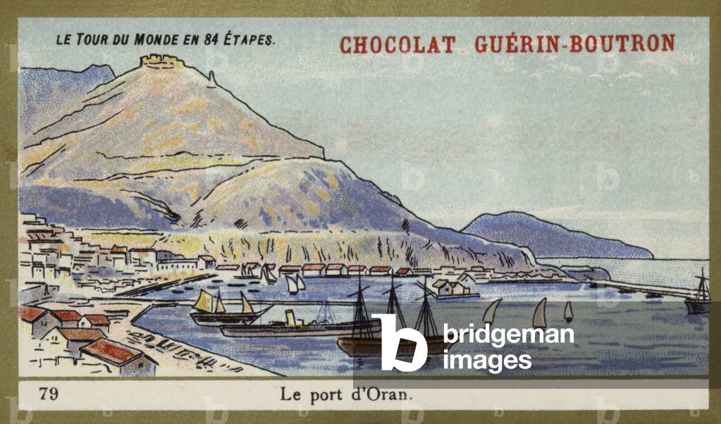 The port of Oran (chromolitho)