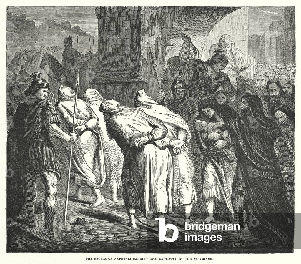 The People of Naphtali carried into Captivity by the Assyrians (engraving)