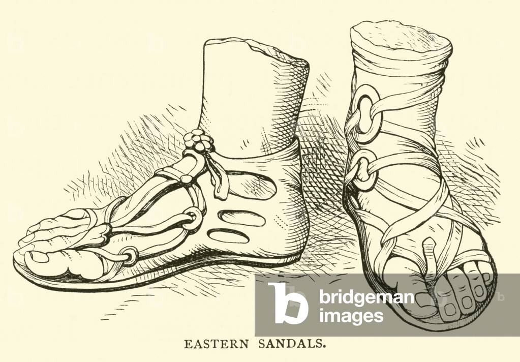 Eastern sandals (engraving)