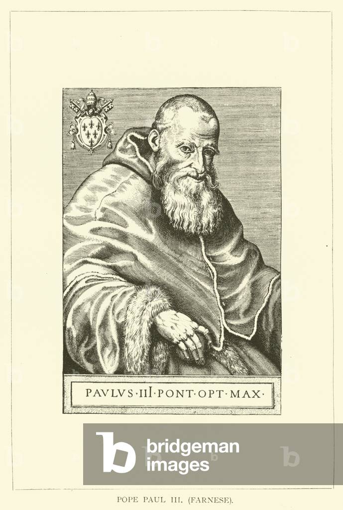 Pope Paul III, Farnese (engraving)